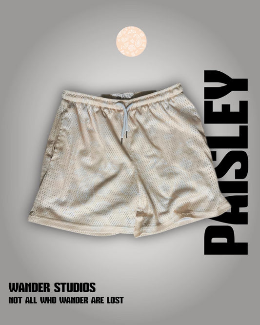 Paisley Mesh Shorts